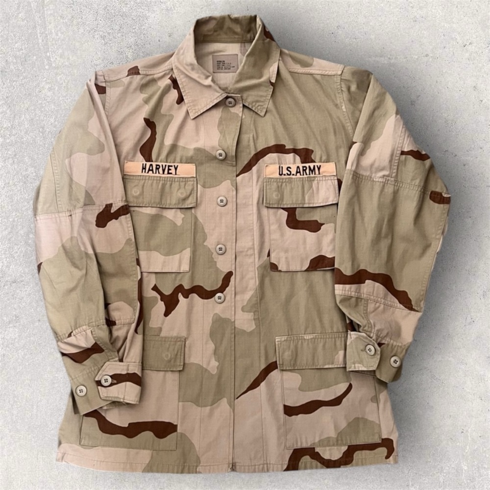 Vintage Propper Camouflage Army Jacket BDU Medium Long